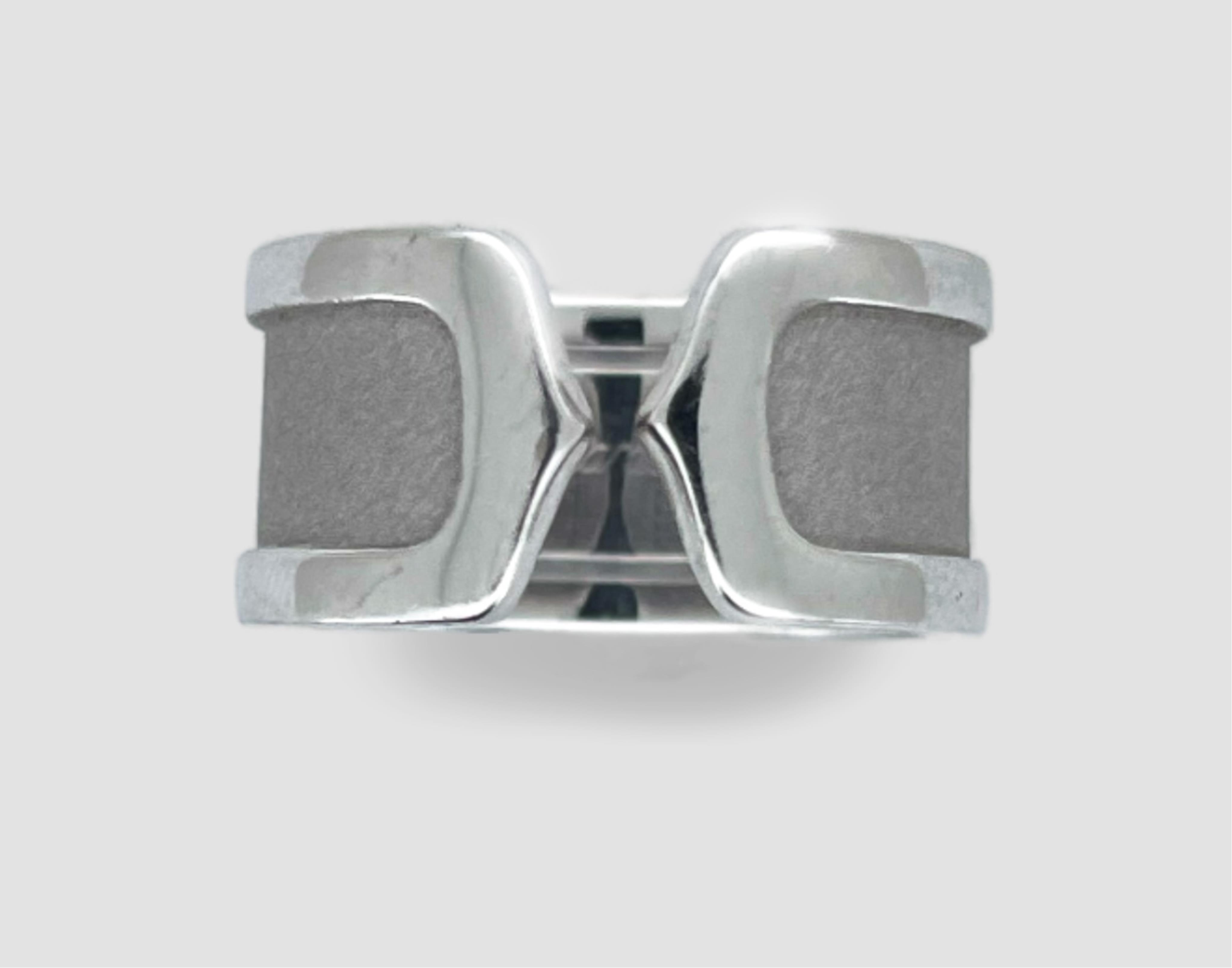 Cartier, a white gold ring, 'C de Cartier', circa 2000